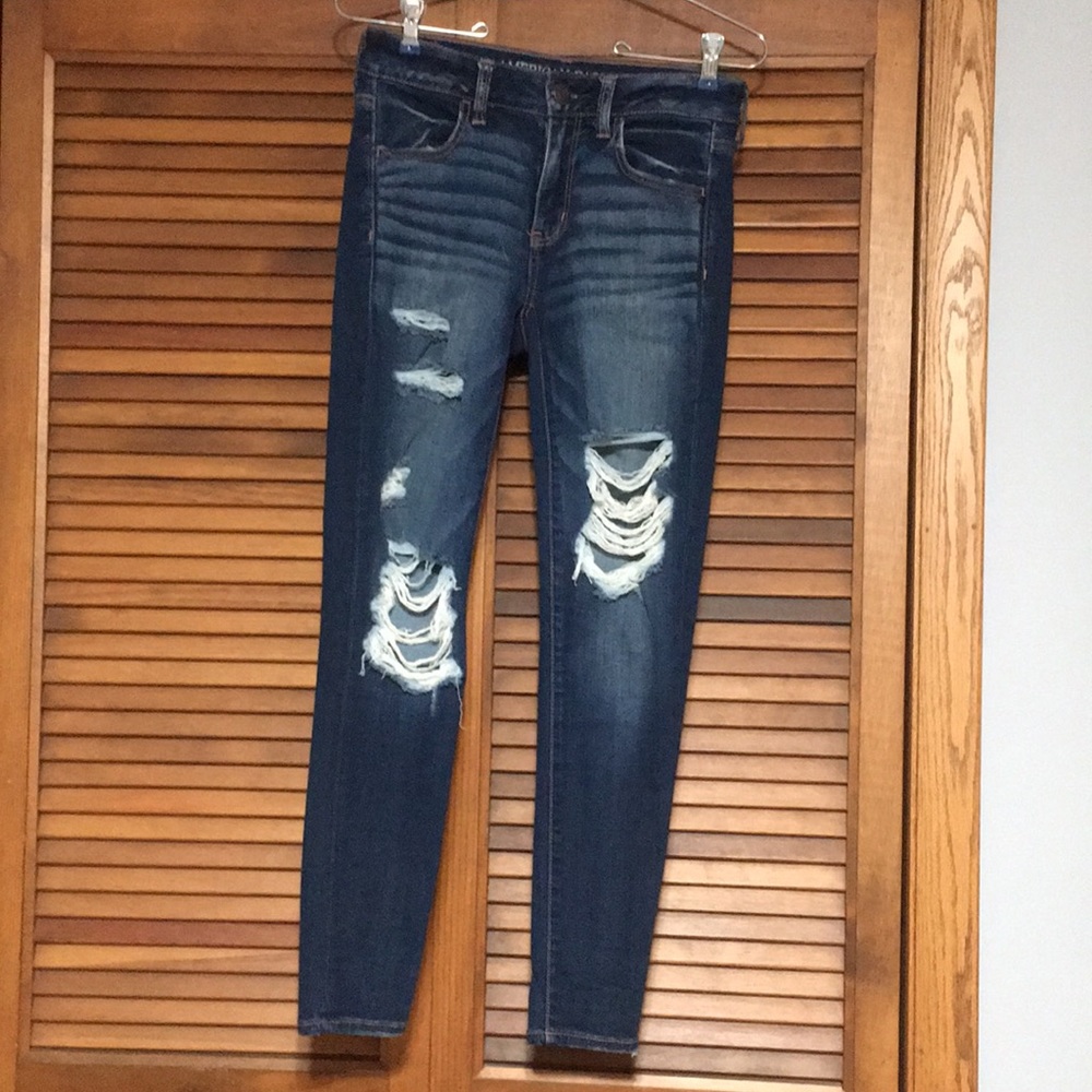 American Eagle Super Stretch Skinny Jeans, 4 Short